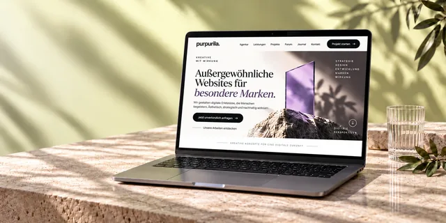 Eine Website auf einem Laptop als Bildidee für die Prüfung der tatsächlichen Nutzung.